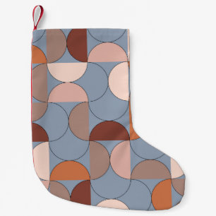 Geometriekunst: minimalistischer skandinavischer S Kleiner Weihnachtsstrumpf