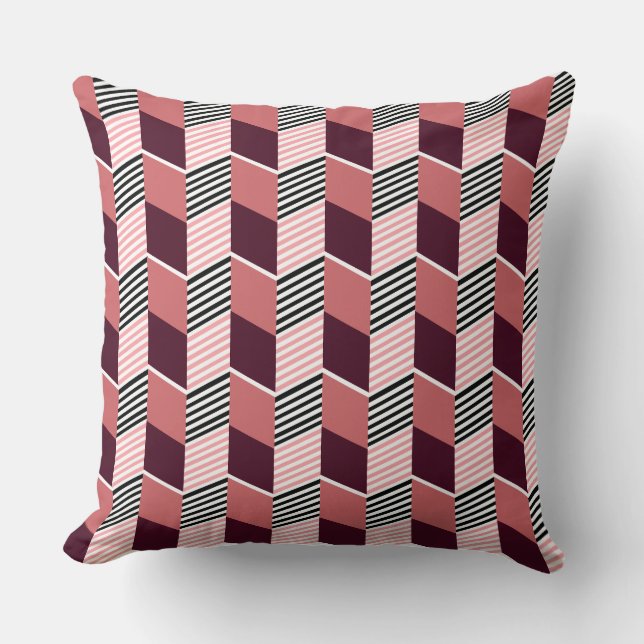 Geometriemuster Graphic Kissen (Vorderseite)