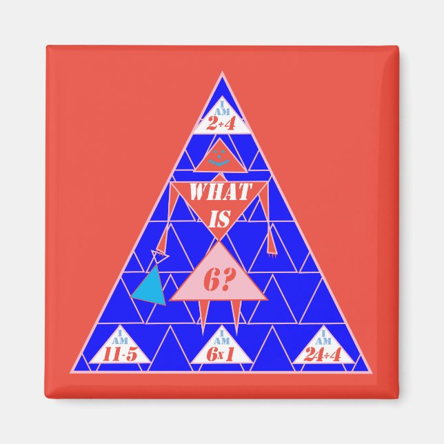 Geometrien-Magnet-Dreieck-Alter 6 Magnet (Vorne)