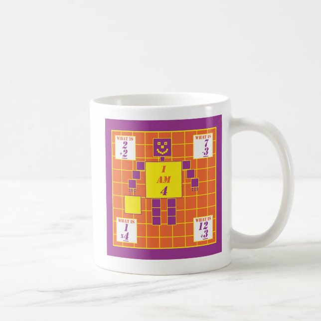 Geometrien-Tasse-Quadrat-Alter 4 Tasse (Rechts)
