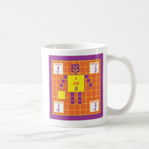 Geometrien-Tasse-Quadrat-Alter 5 Kaffeetasse