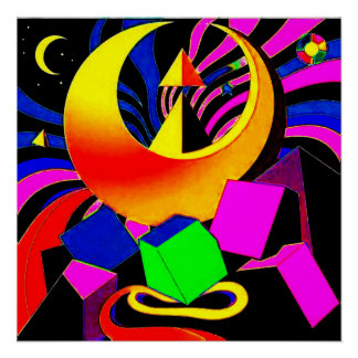 Geometrika Psychedelika 1 Poster