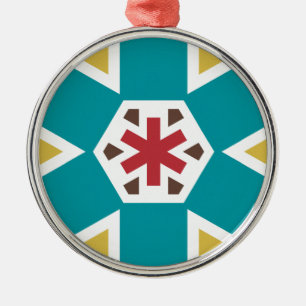 Geometrisch 230614 (01) silbernes ornament