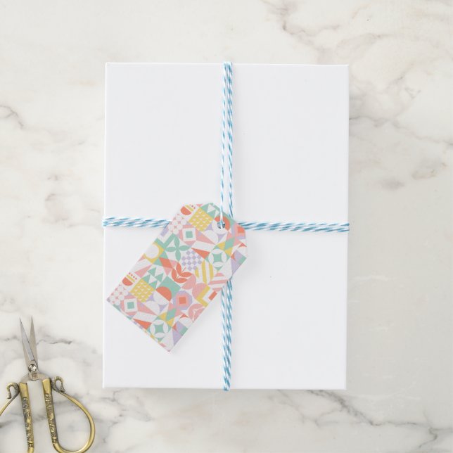 geometrisch #32 geschenkanhänger (Mit Garn)
