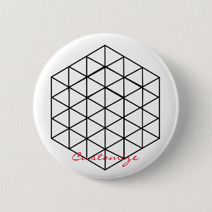 Geometrisch 3-D Cube Thunder_Cove Button