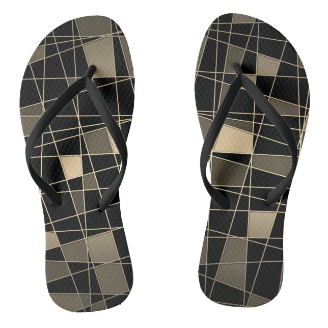 Geometrisch, abstrakt flip flops (Fußbett)