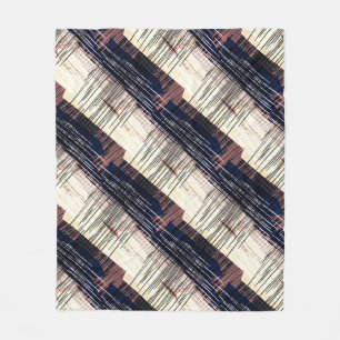 Geometrisch abstrakt gestreift fleecedecke