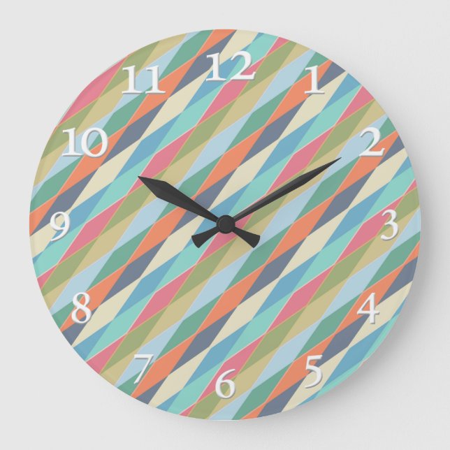 Geometrisch, abstrakt. große wanduhr (Vorderseite)