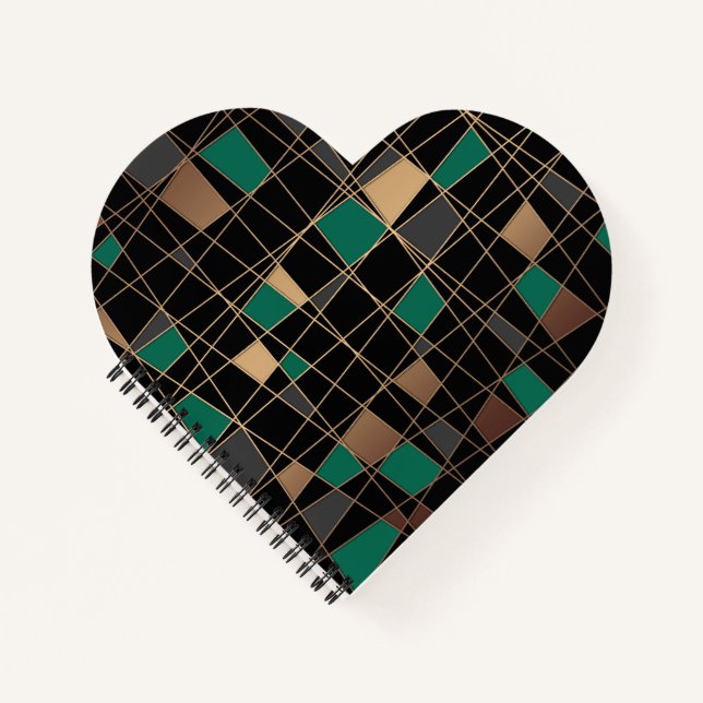 Geometrisch, abstrakt notizbuch (Vorderseite)