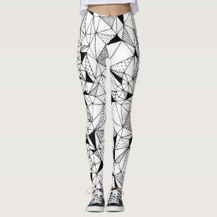Geometrisch Abstrakt: Polygonaler Hintergrund Art. Leggings