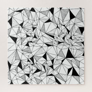 Geometrisch Abstrakt: Polygonaler Hintergrund Art. Puzzle