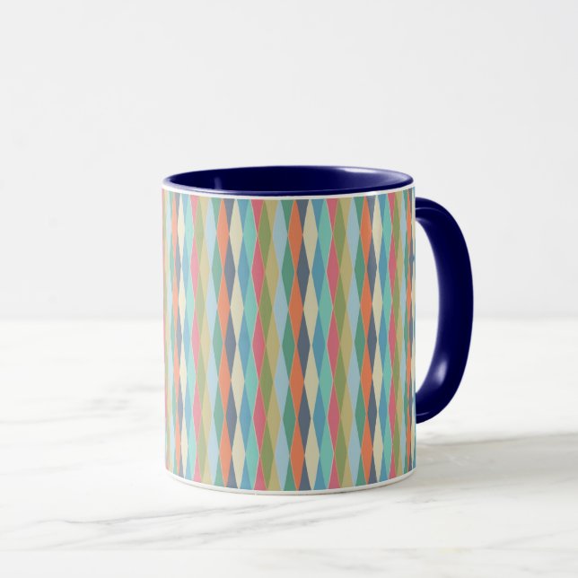 Geometrisch, abstrakt. tasse (VorderseiteRechts)
