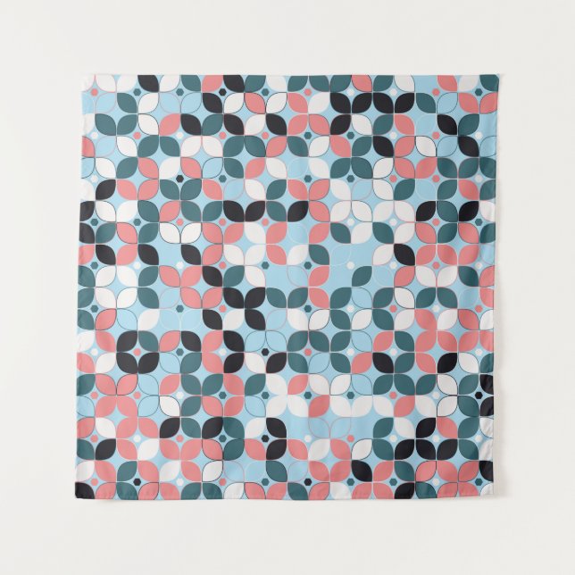 geometrisch, abstrakt wandteppich (Vorderseite)