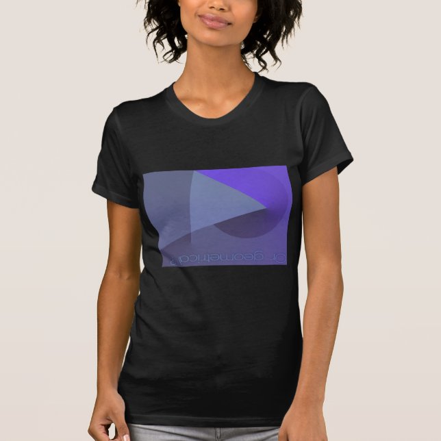 Geometrisch ? Abstrakte Frauenschwarz T-Shirt (Vorderseite)