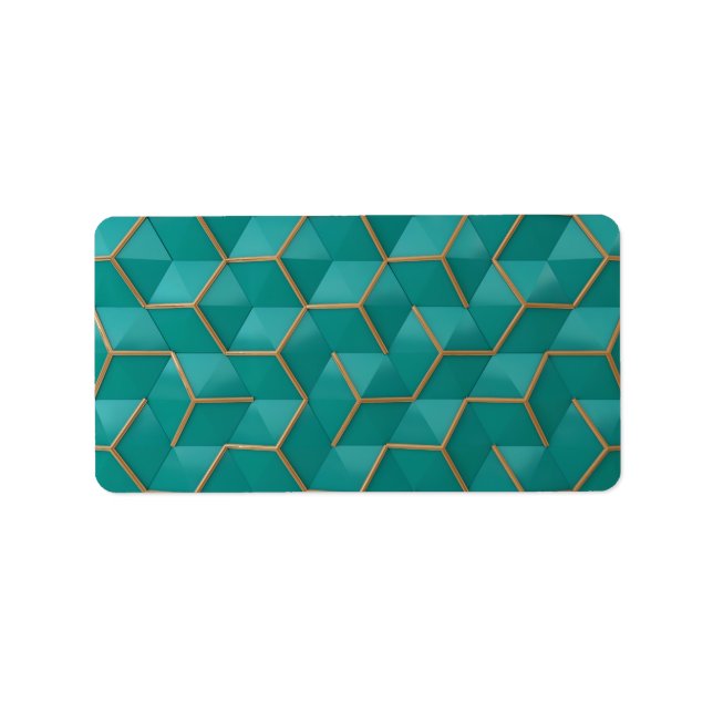 geometrisch adressaufkleber (Vorne)