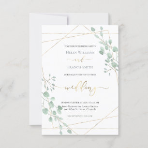 geometrisch angelegter Rahmen Einladung