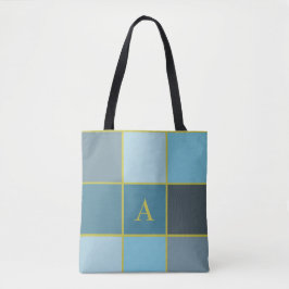 Geometrisch aquamarines Monogramm