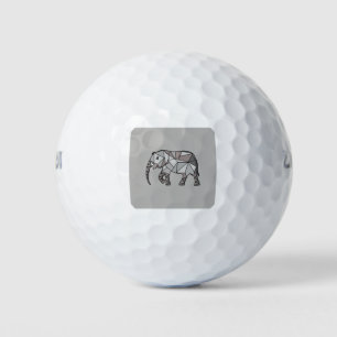 geometrisch, Bischof grau 2 Golfball