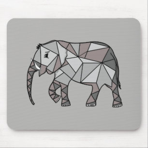 geometrisch, Bischof grau 2 Mousepad