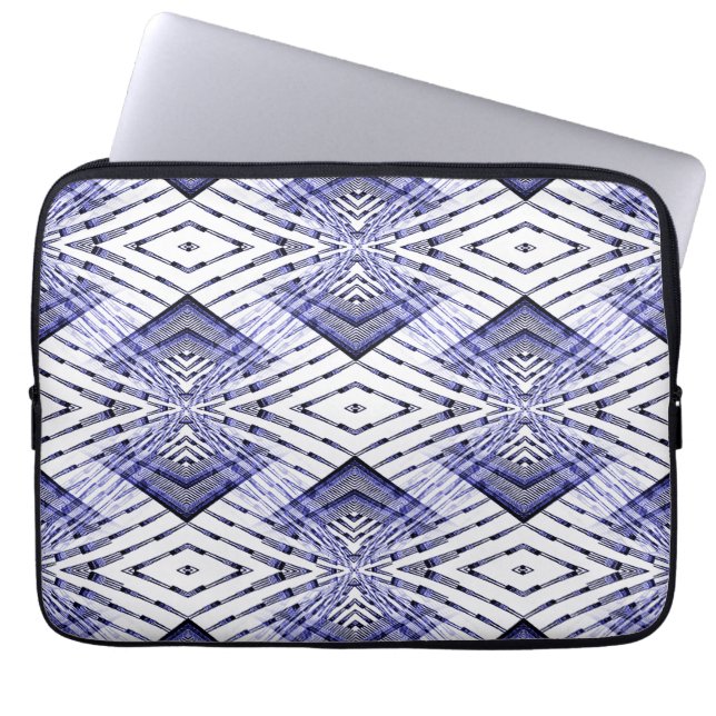 Geometrisch blau ...... laptopschutzhülle (Vorderseite)