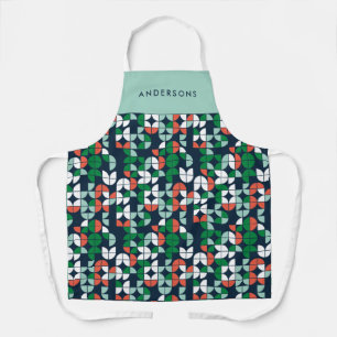 geometrisch-blau-rot-grün Weihnachten Schürze