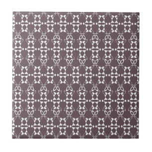 geometrisch-braune Ziermuster Fliese