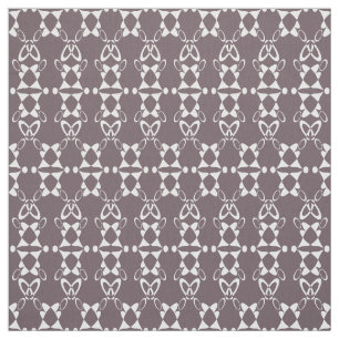geometrisch-braune Ziermuster Stoff