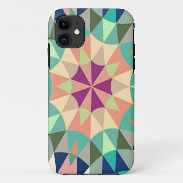 Geometrisch Case-Mate iPhone Hülle (Rückseite)