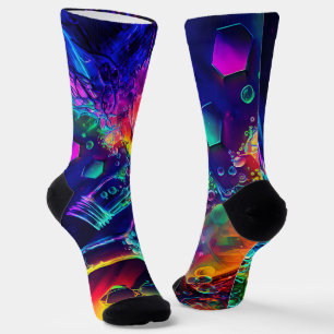 geometrisch cooles Lichtmuster Socken