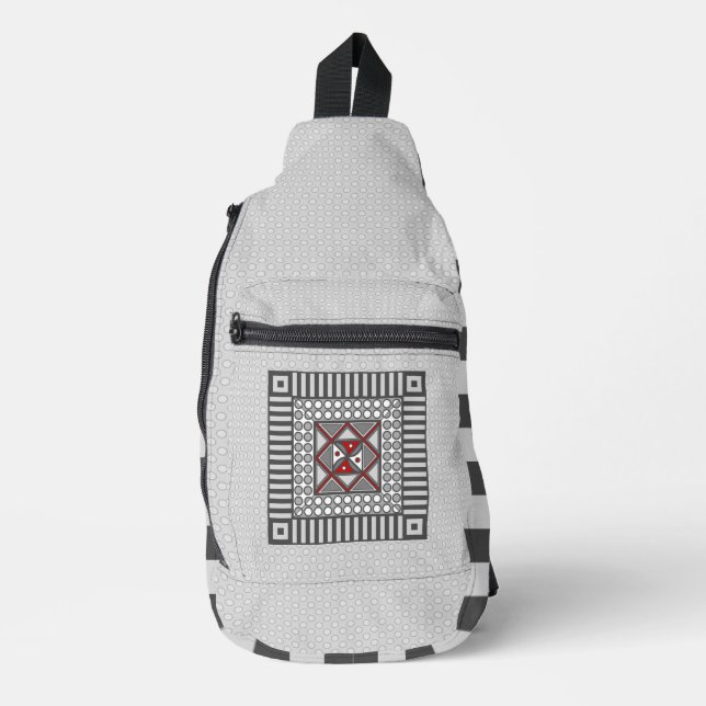 Geometrisch Crossbody Bag (Vorderseite)