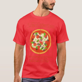 Geometrisch Da Vinci Pizza Pizza Artist Pizzaholic T-Shirt