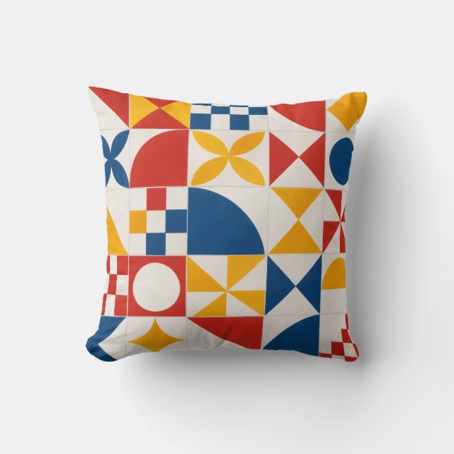 Geometrisch Dekorativ Kissen (Vorderseite)
