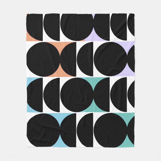 Geometrisch des modernen Mittelzentrums Fleecedecke (Vorderseite)