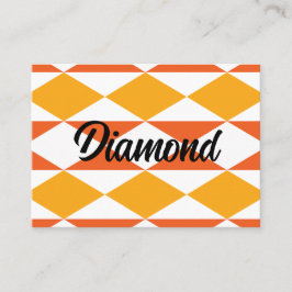 Geometrisch farbig Diamond Modern geometrisch Visitenkarte