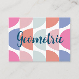 Geometrisch farbig Semi Circle Geometric Visitenkarte