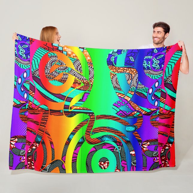 geometrisch fleecedecke (Beispiel)