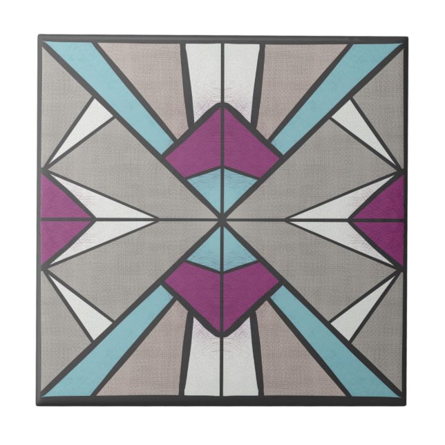Geometrisch Fliese (Vorderseite)