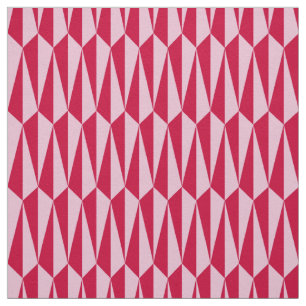 geometrisch, fuchsisch und rosa Mitte des Jahrhund Stoff