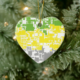 Geometrisch Funky Abstrakte Lithromantische Pride- Keramik Ornament