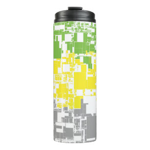 Geometrisch Funky Abstrakte Lithromantische Pride- Thermosbecher