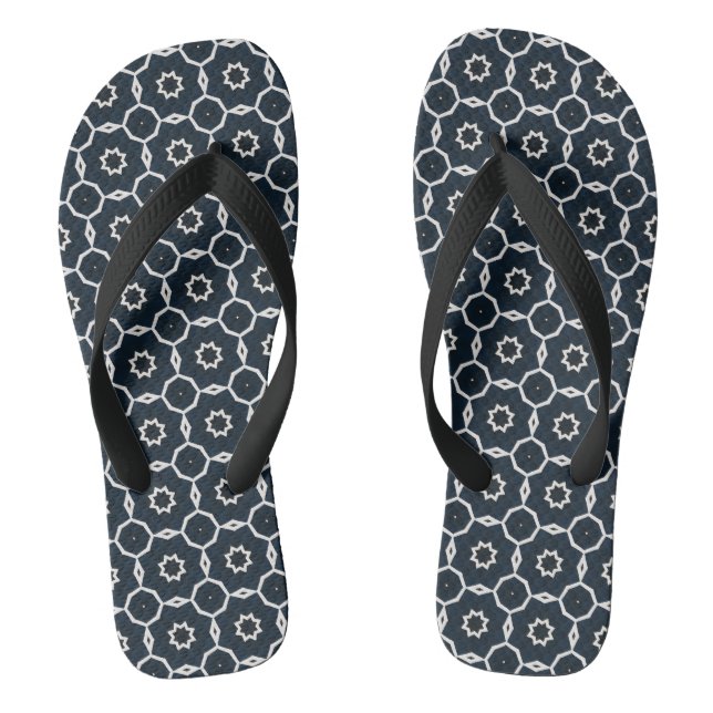 Geometrisch gedruckt flip flops (Fußbett)