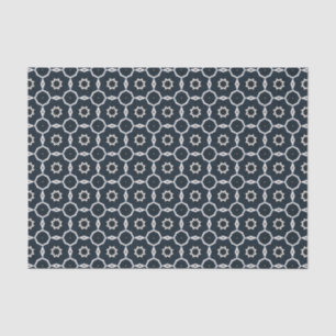 Geometrisch gedruckt seidenpapier