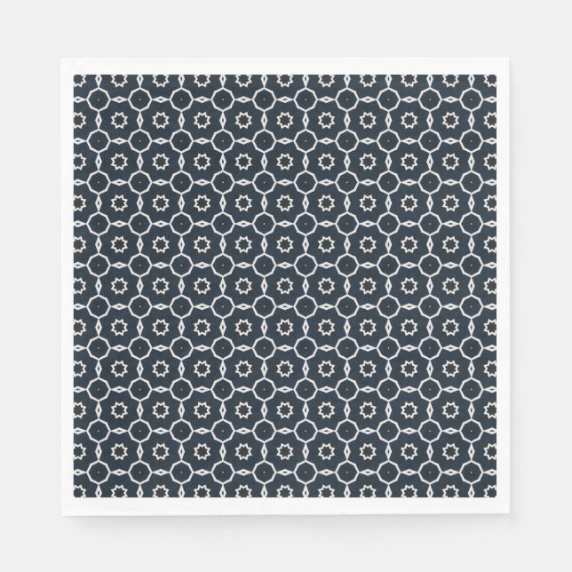Geometrisch gedruckt serviette (Vorderseite)
