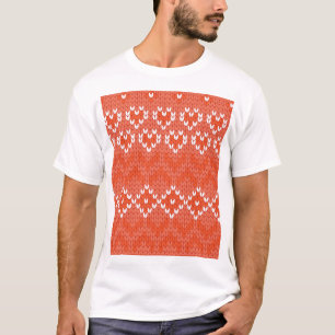 geometrisch gegossene, nahtlose Muster T-Shirt