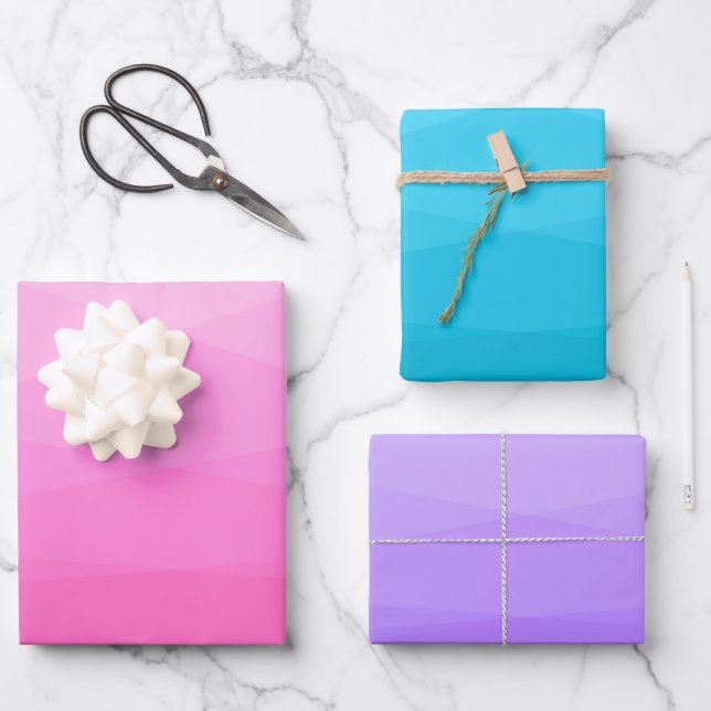 Geometrisch Geschenkpapier Set (Vorderseite)