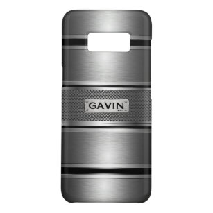 geometrisch-grau-schwarz Streifen Muster 2 Case-Mate Samsung Galaxy S8 Hülle