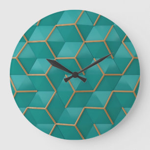 geometrisch große wanduhr