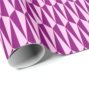 geometrisch, lila und orchid aus dem Mittelalter Geschenkpapier