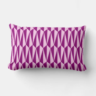 geometrisch, lila und orchid, pflaumenförmig in de lendenkissen