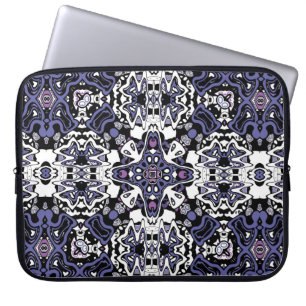 geometrisch-marokkanisches Kaliedoskop m Laptopschutzhülle
